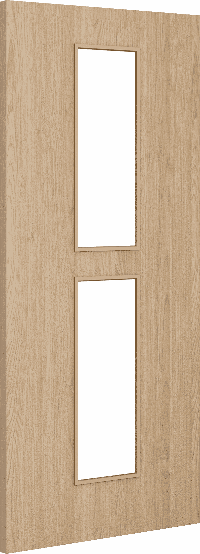 1981mm x 762mm x 44mm (30") Architectural Oak 12 Clear Glazed - Prefinished FD30 Fire Door Blank