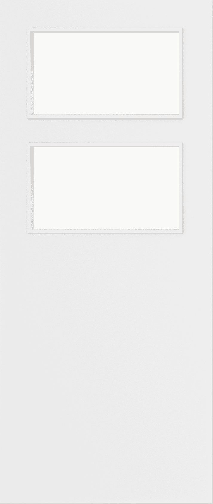 Architectural Paint Grade White 02 Frosted Glazed Fire Door Blank