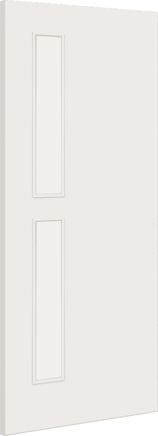 Architectural Paint Grade White 07 Clear Glazed Fire Door Blank