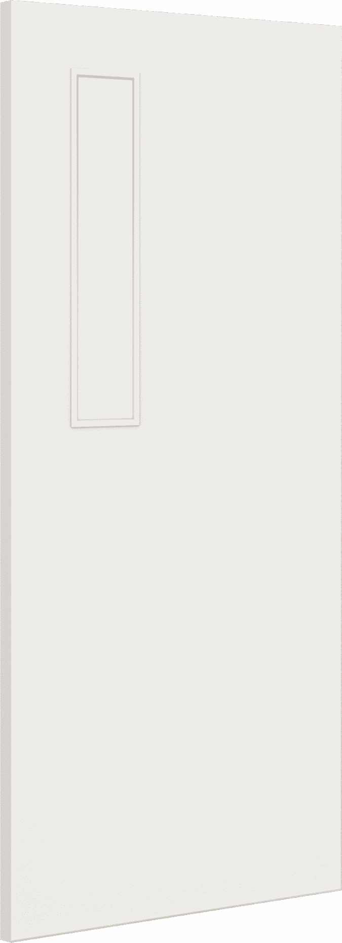 1981mm x 610mm x 44mm (24") Architectural Paint Grade White 08 Clear Glazed Fire Door Blank