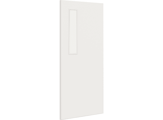 Architectural Paint Grade White 08 Clear Glazed Fire Door Blank