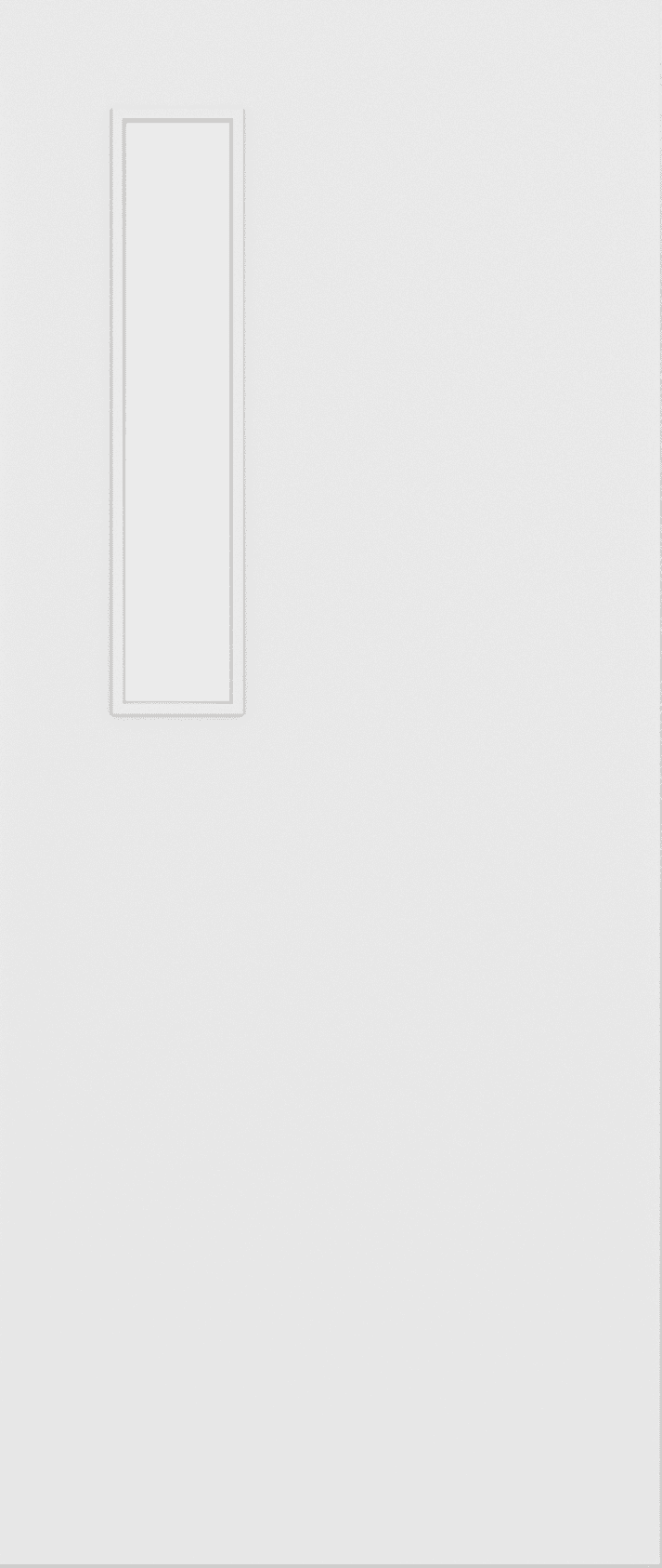 Architectural Paint Grade White 08 Clear Glazed Fire Door Blank