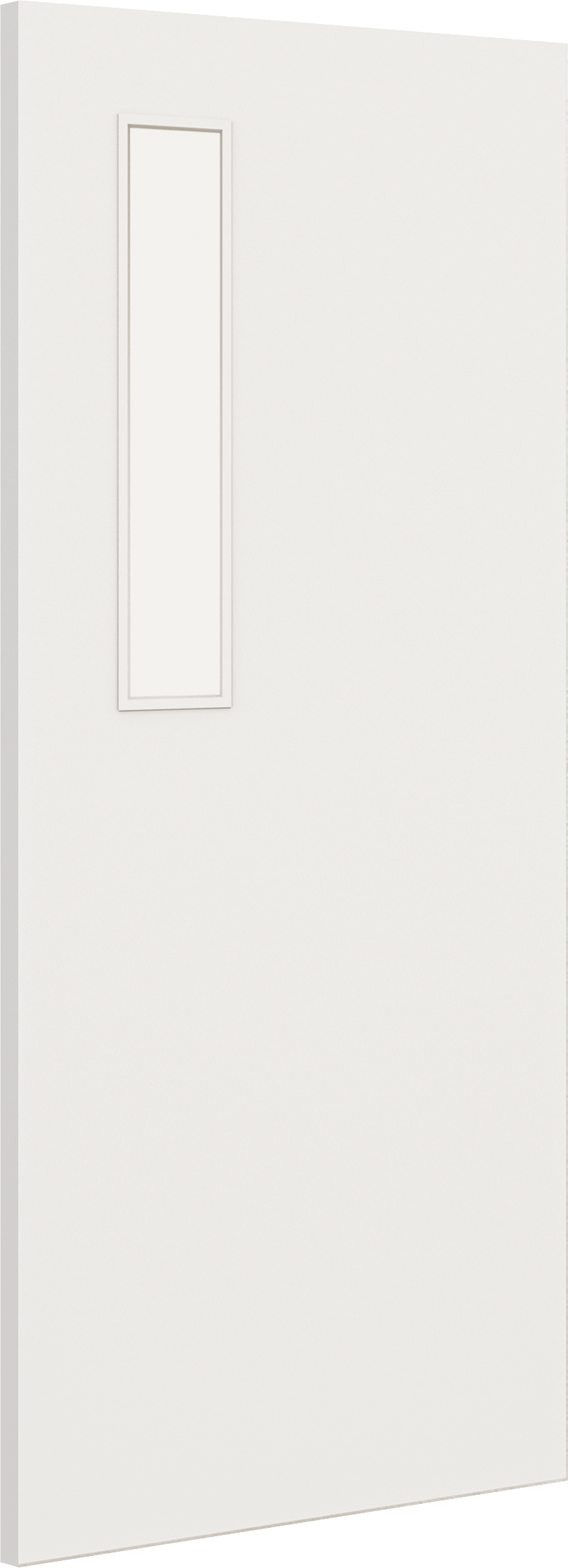 Architectural Paint Grade White 08 Frosted Glazed Fire Door Blank at