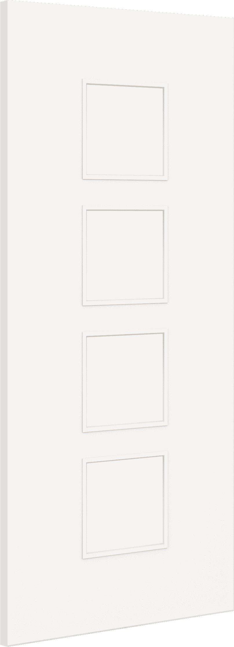2040mm x 926mm x 44mm Architectural Paint Grade White 09 Clear Glazed Fire Door Blank at Express