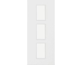 Architectural Paint Grade White 11 Frosted Glazed Fire Door Blank