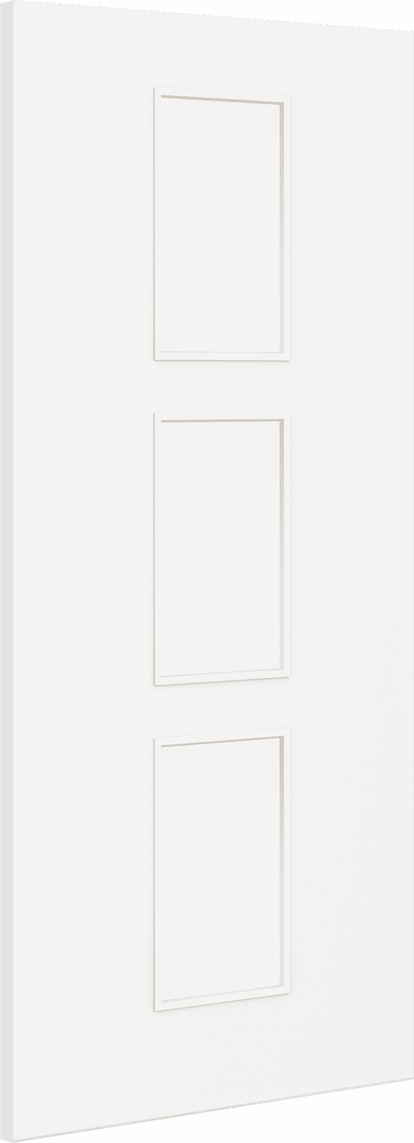 1981mm x 610mm x 44mm (24") Architectural Paint Grade White 11 Frosted Glazed Fire Door Blank