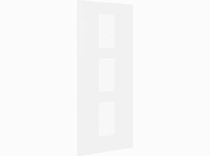 Architectural Paint Grade White 11 Frosted Glazed Fire Door Blank