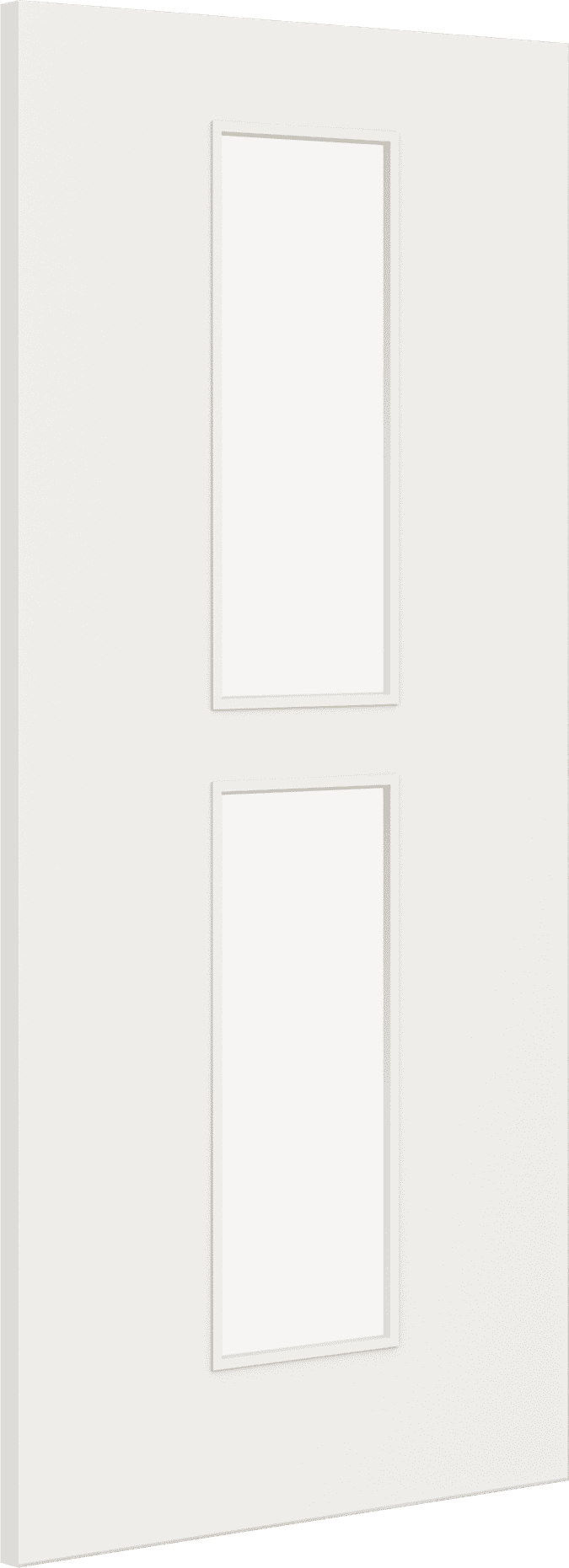 1981mm x 838mm x 44mm (33") Architectural Paint Grade White 12 Clear Glazed Fire Door Blank