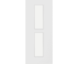 2040mm x 726mm x 44mm Architectural Paint Grade White 12 Clear Glazed Fire Door Blank