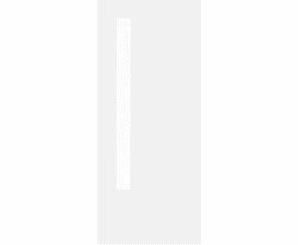 1981mm x 610mm x 44mm (24") Architectural Paint Grade White 13 Clear Glazed Fire Door Blank