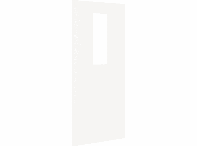 Architectural Paint Grade White 14 Clear Glazed Fire Door Blank