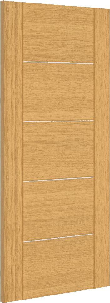 1981mm x 686mm x 44mm (27") Valencia 5 Panel Oak - Prefinished Fire Door