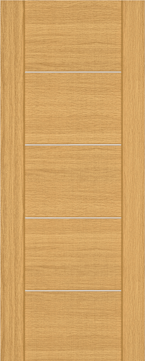 Valencia 5 Panel Oak - Prefinished Fire Door