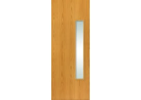 2040 x 926 x 44mm Oak 12G Clear Glazed Fire Door by JB Kind