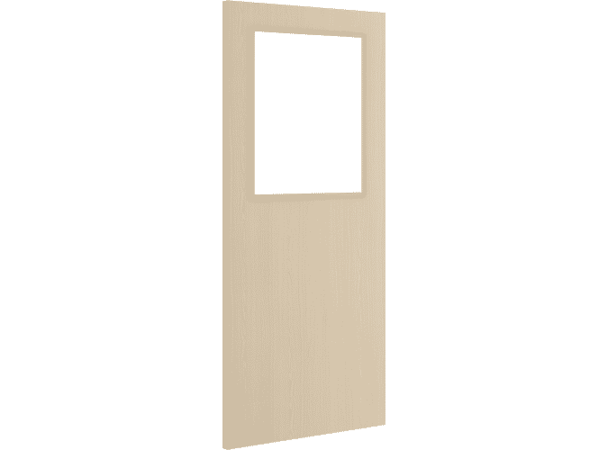 Architectural Ash 01 Clear Glazed - Prefinished Fire Door Blank