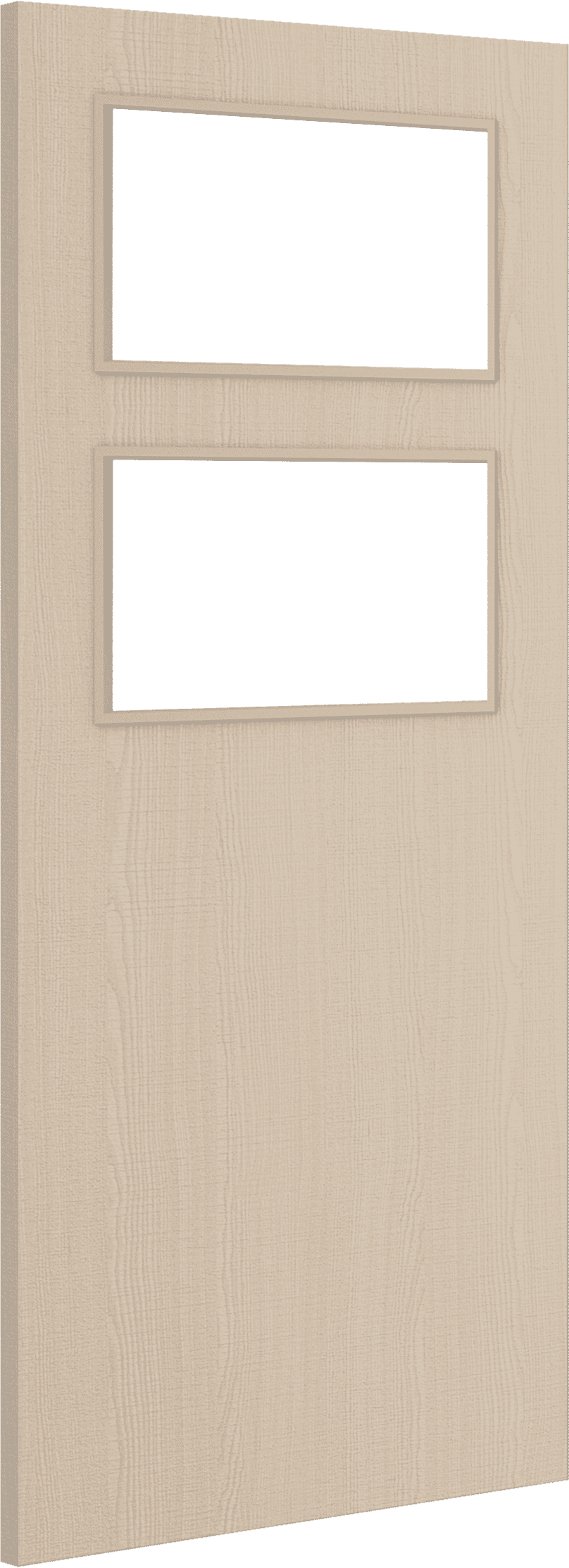 Architectural Ash 02 Clear Glazed - Prefinished Fire Door Blank