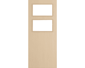 Architectural Ash 02 Clear Glazed - Prefinished Fire Door Blank