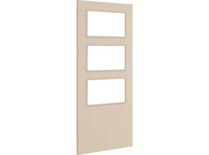 Architectural Ash 03 Clear Glazed - Prefinished Fire Door Blank