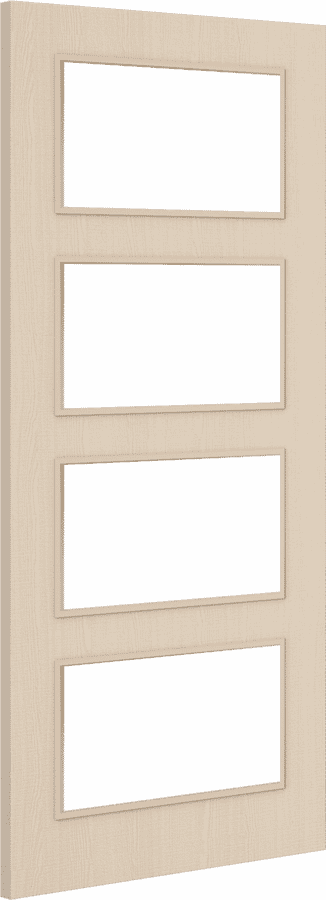 Architectural Ash 04 Clear Glazed – Prefinished Fire Door Blank