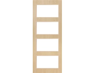 Architectural Ash 04 Clear Glazed - Prefinished Fire Door Blank