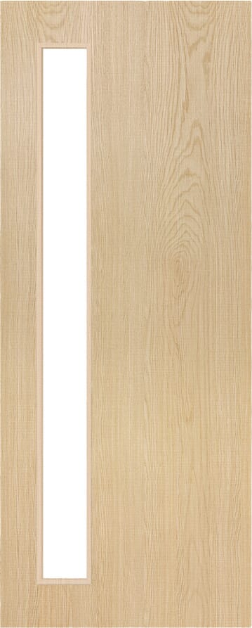 Architectural Ash 06 Clear Glazed - Prefinished Fire Door Blank