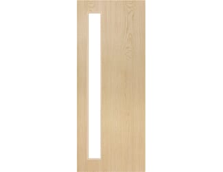 Architectural Ash 06 Clear Glazed - Prefinished Fire Door Blank