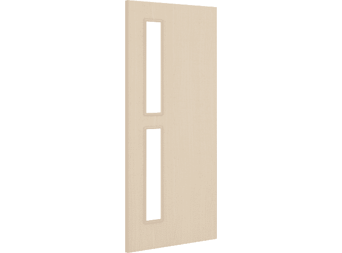 Architectural Ash 07 Clear Glazed - Prefinished Fire Door Blank