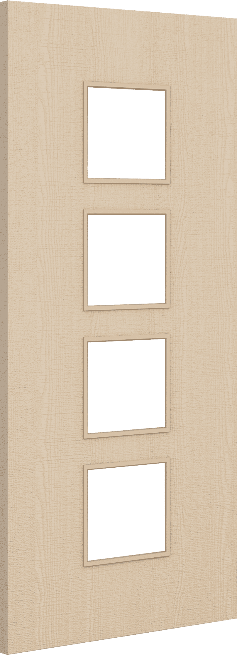 2040mm x 726mm x 44mm Architectural Ash 09 Clear Glazed Prefinished