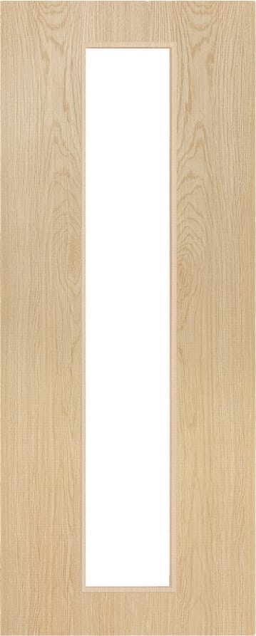 Architectural Ash 10 Clear Glazed - Prefinished Fire Door Blank
