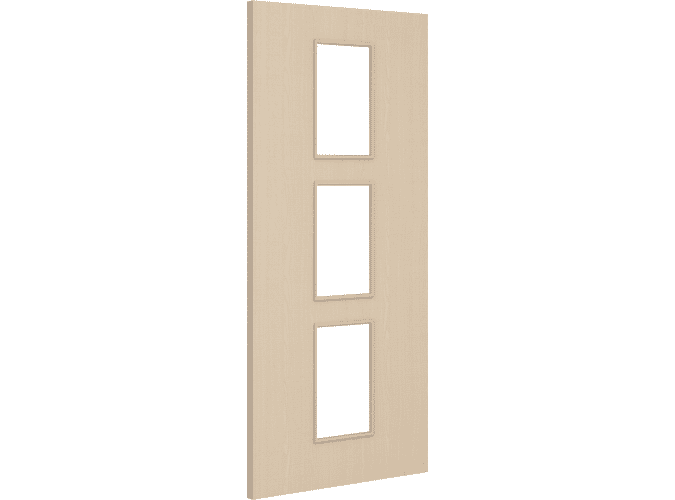 Architectural Ash 11 Clear Glazed - Prefinished Fire Door Blank