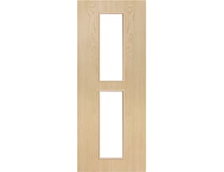 Architectural Ash 12 Clear Glazed - Prefinished Fire Door Blank