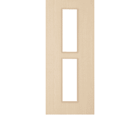 2040mm x 726mm x 44mm Architectural Ash 12 Clear Glazed - Prefinished FD30 Fire Door Blank