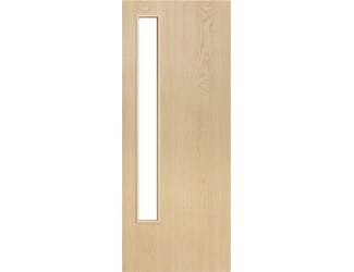 Architectural Ash 13 Clear Glazed - Prefinished Fire Door Blank