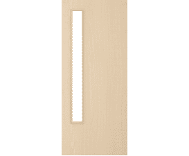 2040mm x 726mm x 44mm Architectural Ash 13 Clear Glazed - Prefinished FD30 Fire Door Blank