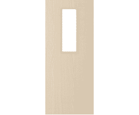 2040mm x 726mm x 44mm Architectural Ash 14 Clear Glazed - Prefinished FD30 Fire Door Blank
