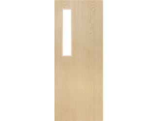 Architectural Ash 08 Clear Glazed - Prefinished Fire Door Blank