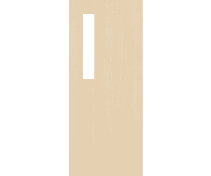Architectural Ash 08 Clear Glazed - Prefinished Fire Door Blank