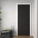 Black Heritage 3 Panel Fire Door
