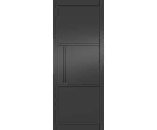Heritage Black 3 Panel - Prefinished Fire Door