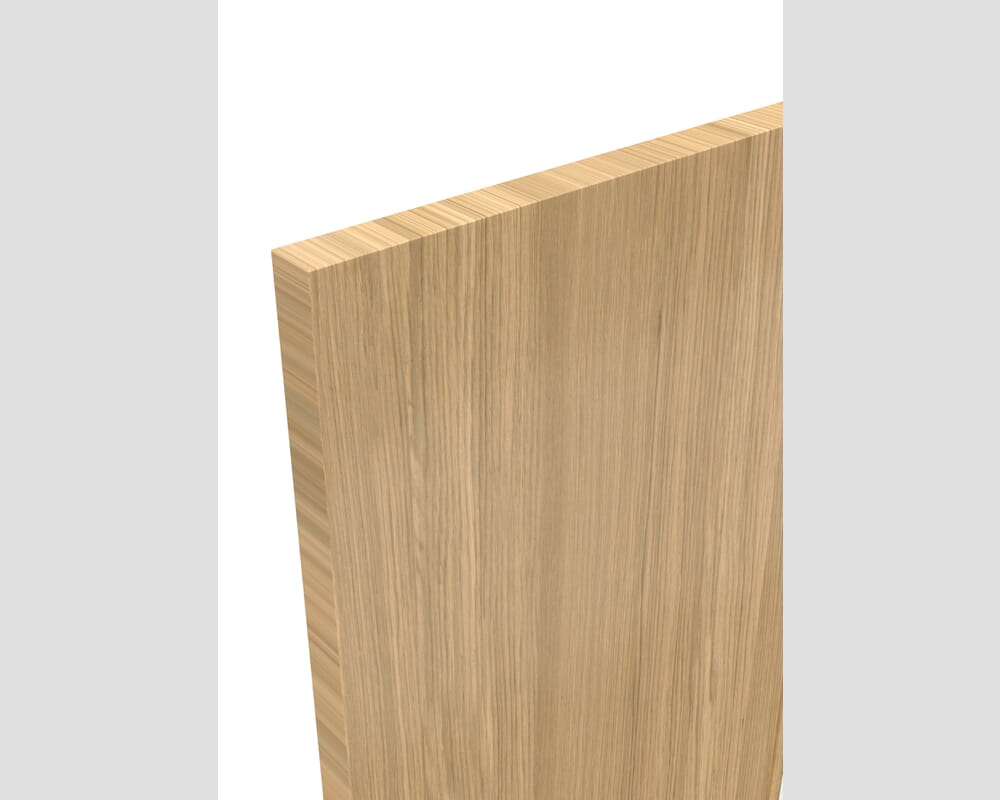 826x2040x44mm Flush Oak Prefinished Solid Core Fire Door