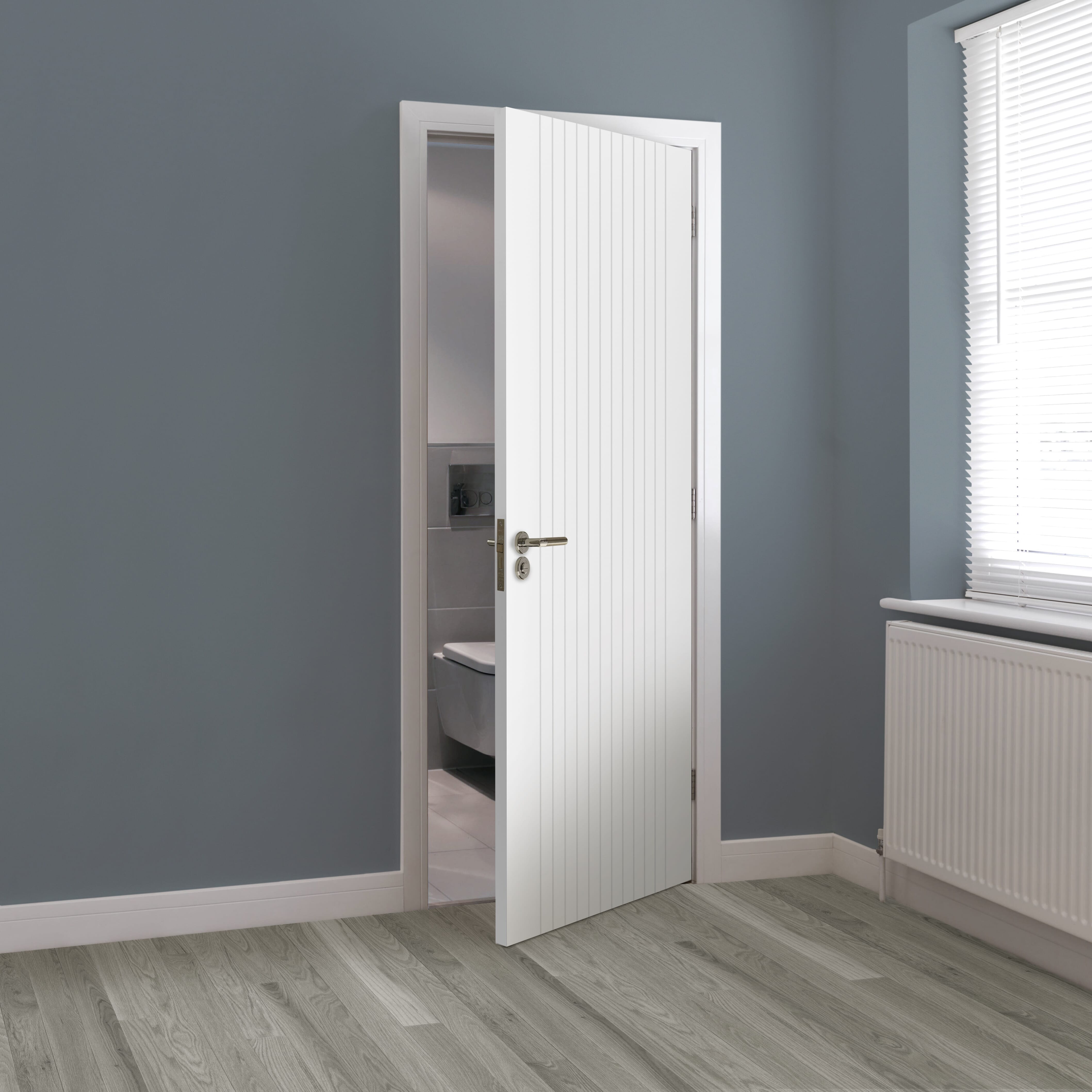 1981mm x 610mm x 44mm (24") Aria White Fire Door