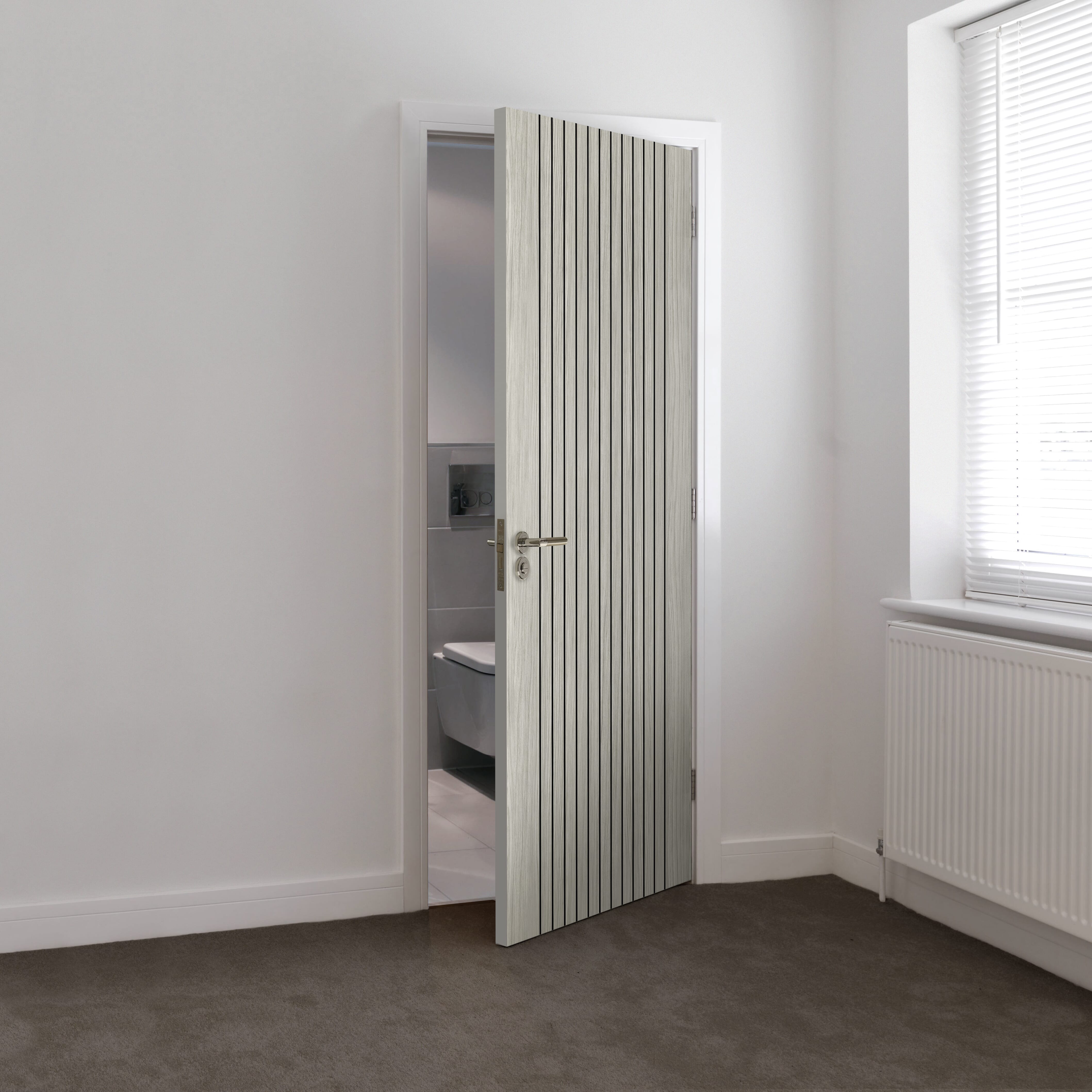 Aria Grey Laminate Fire Door at Vivid Doors