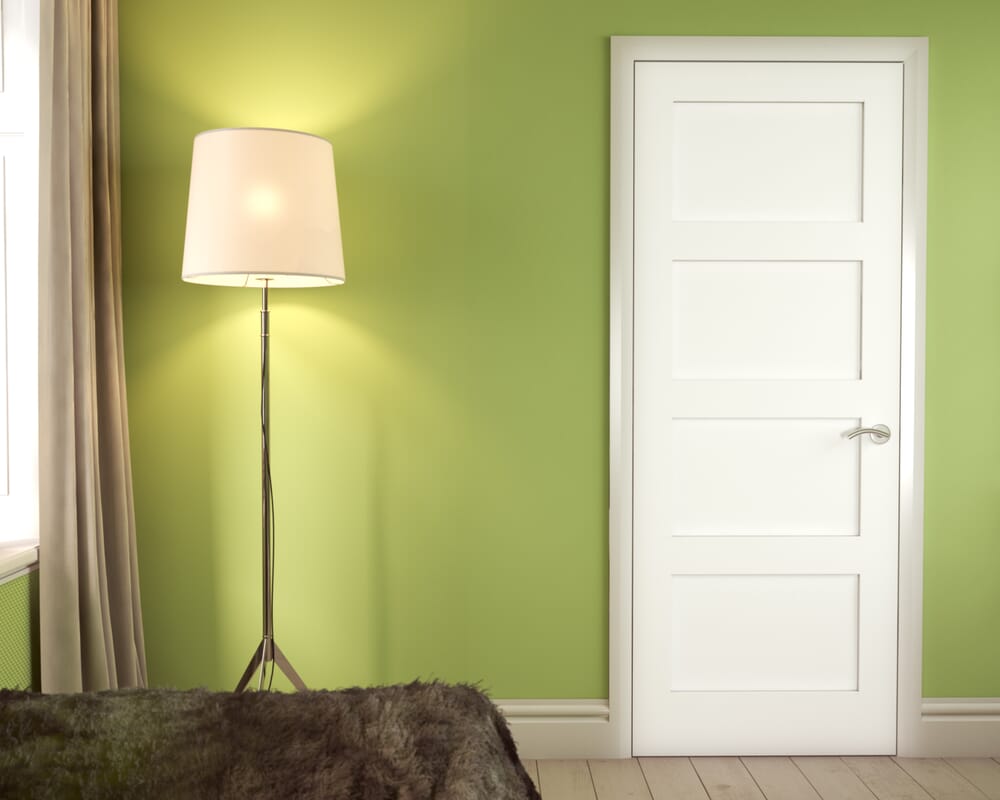 686x1981x44mm (27") White Shaker 4 Panel Fire Door