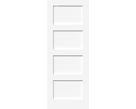 White Shaker 4 Panel Fire Door
