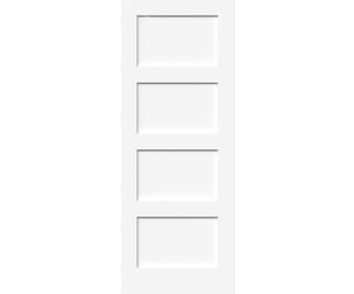 White Shaker 4 Panel Fire Door