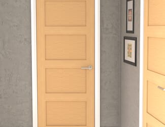 Oak Shaker 4 Panel Fire Door