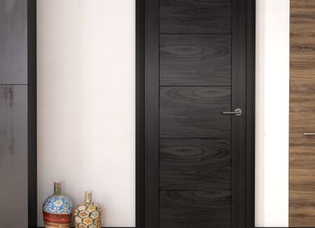Iseo Black Oak - Prefinished Fire Door