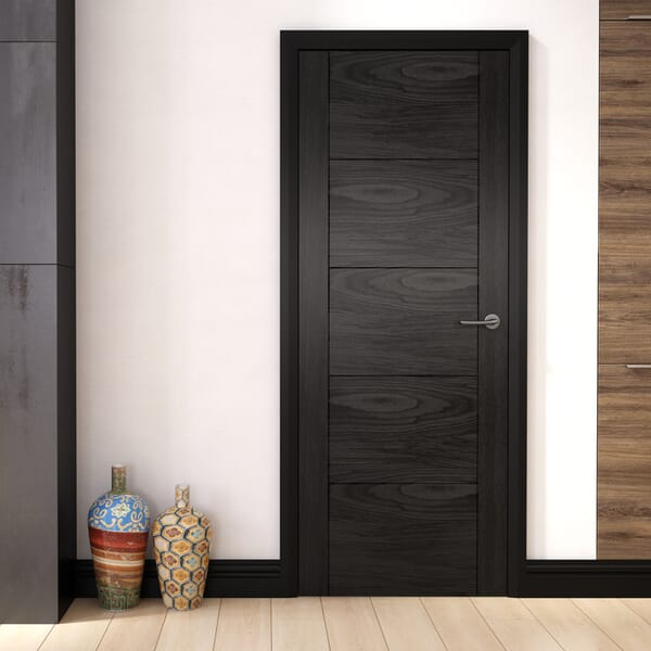 ISEO Black Oak - Prefinished Fire Door