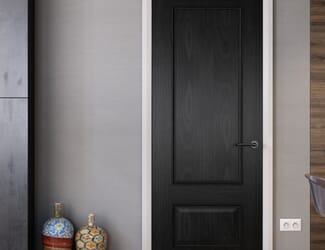 Surrey Black Oak - Prefinished Fire Door