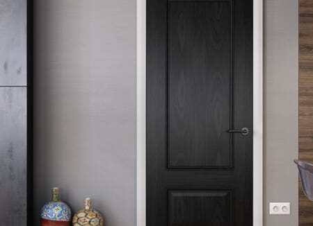 Surrey Black Oak - Prefinished Fire Door